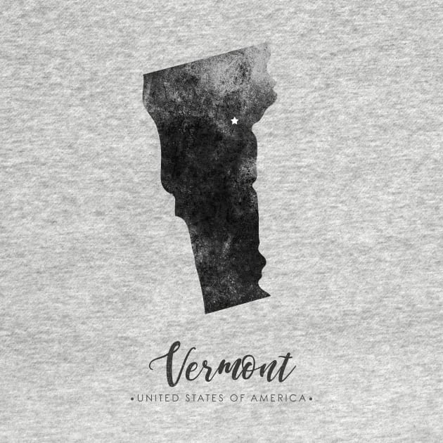 Vermont state map by StudioGrafiikka